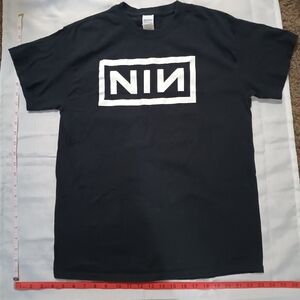 Gildan Black and White Graphic Tee